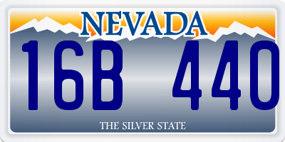 NV license plate 16B440