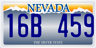 NV license plate 16B459