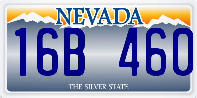 NV license plate 16B460