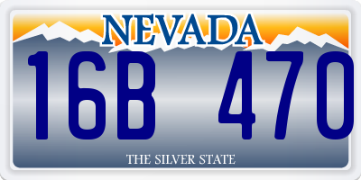 NV license plate 16B470