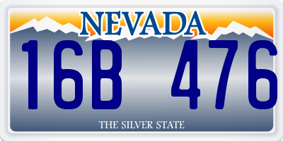 NV license plate 16B476