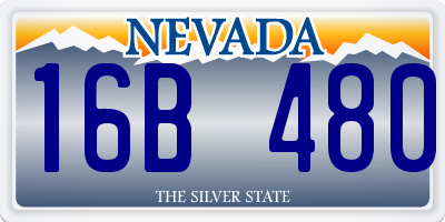 NV license plate 16B480