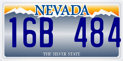 NV license plate 16B484
