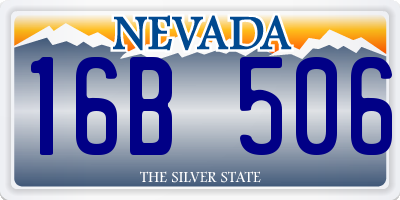 NV license plate 16B506