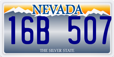 NV license plate 16B507