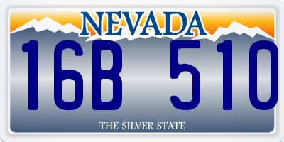 NV license plate 16B510