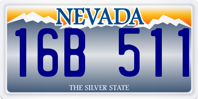 NV license plate 16B511