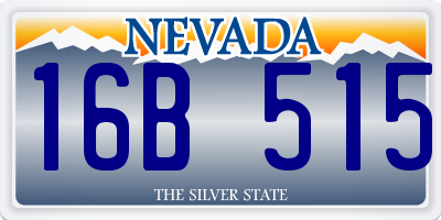 NV license plate 16B515