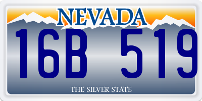 NV license plate 16B519
