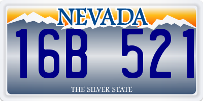 NV license plate 16B521
