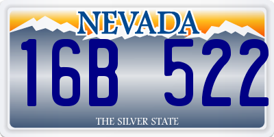 NV license plate 16B522