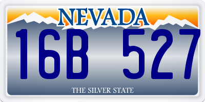 NV license plate 16B527