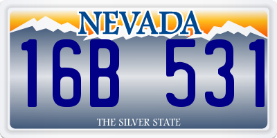 NV license plate 16B531