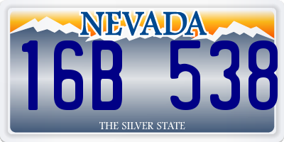 NV license plate 16B538