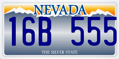 NV license plate 16B555