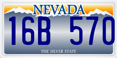 NV license plate 16B570