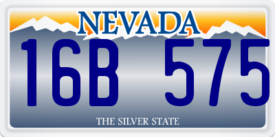 NV license plate 16B575