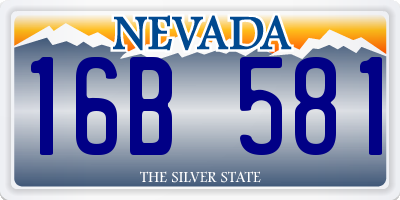 NV license plate 16B581