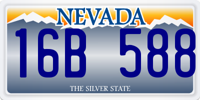 NV license plate 16B588