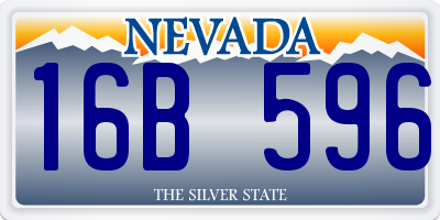 NV license plate 16B596