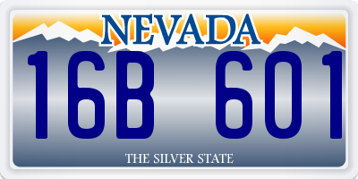 NV license plate 16B601