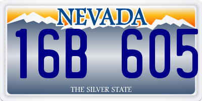 NV license plate 16B605