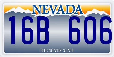 NV license plate 16B606