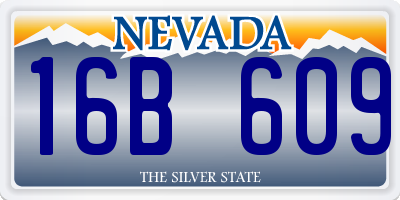NV license plate 16B609