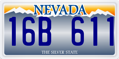 NV license plate 16B611