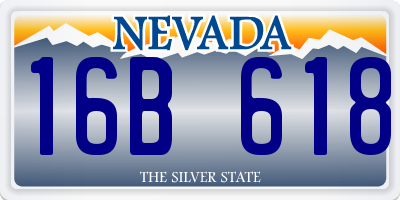 NV license plate 16B618