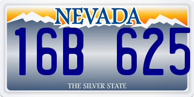 NV license plate 16B625