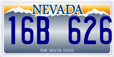 NV license plate 16B626