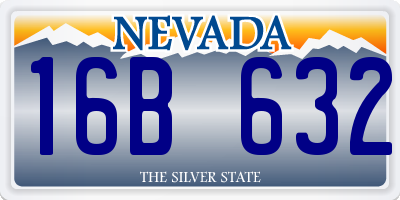 NV license plate 16B632