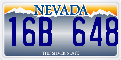 NV license plate 16B648