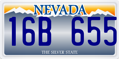 NV license plate 16B655