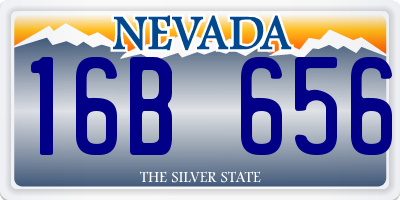 NV license plate 16B656
