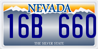 NV license plate 16B660