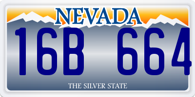 NV license plate 16B664