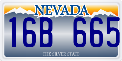 NV license plate 16B665