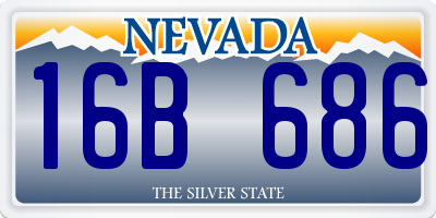 NV license plate 16B686