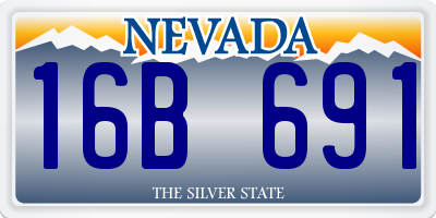 NV license plate 16B691