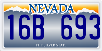 NV license plate 16B693