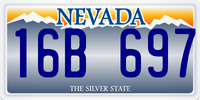 NV license plate 16B697