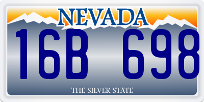 NV license plate 16B698