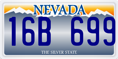 NV license plate 16B699
