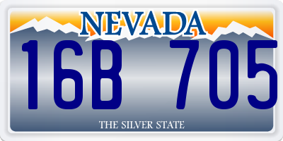 NV license plate 16B705