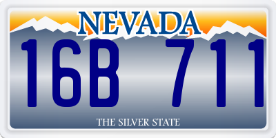 NV license plate 16B711