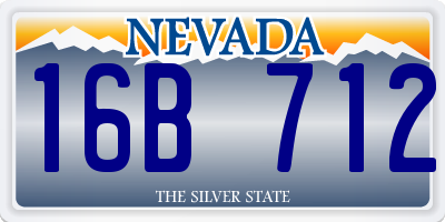 NV license plate 16B712