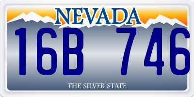 NV license plate 16B746