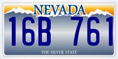 NV license plate 16B761